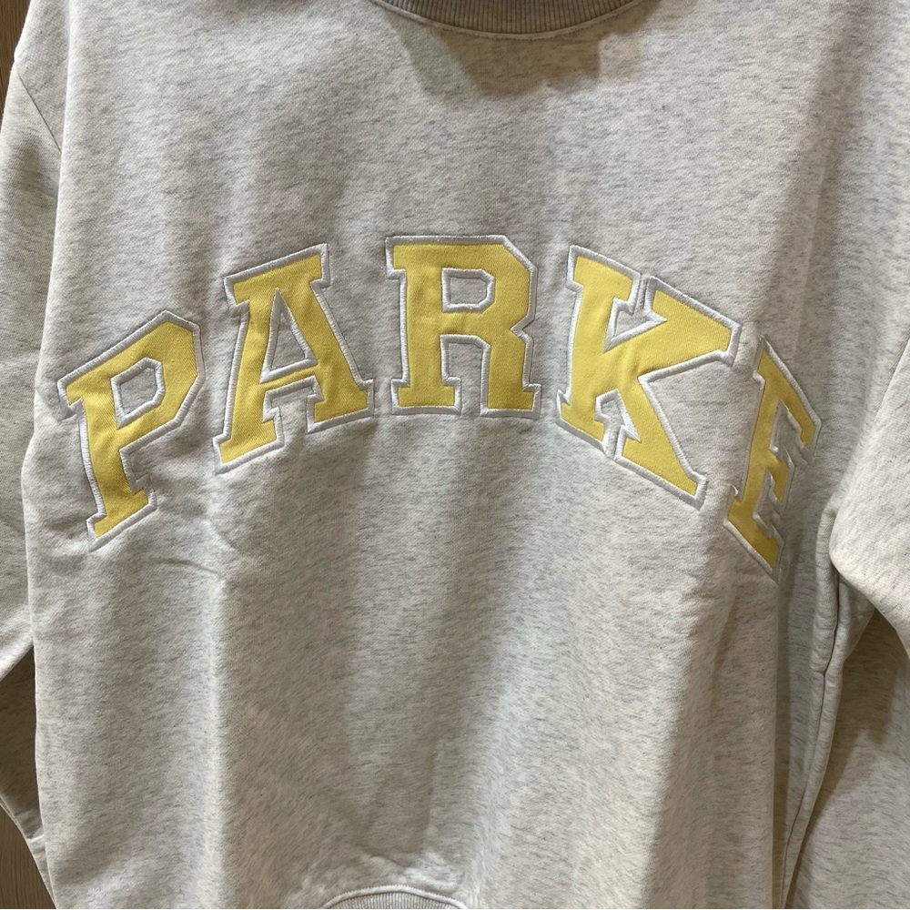 Parke Light Gray Sweatshirt with Yellow Lettering - Picture 3 of 9